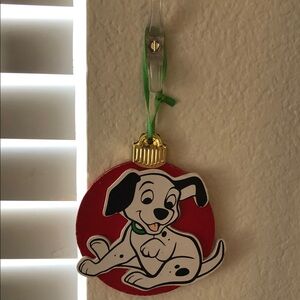 Vintage Disney Kurt Adler Wood 101 Dalmatians Pongo Christmas Ornament